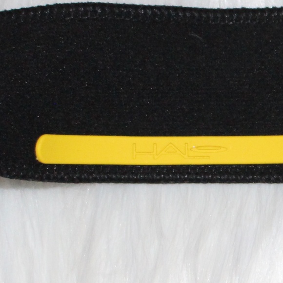 3 Halo Headband Tie Sweatband - black and red - Picture 3 of 6